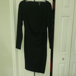 Jones New York Classic Black Long Sleeve Dress Size 6